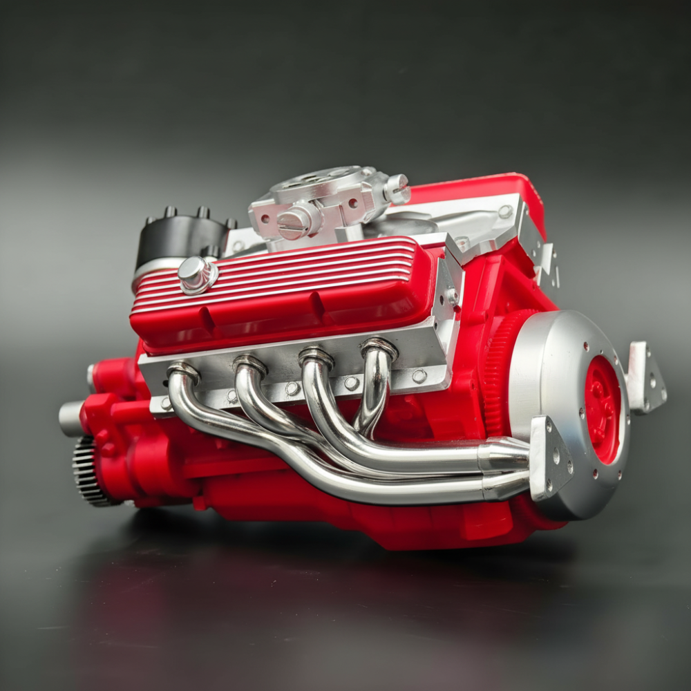 Sada mechanické montáže motoru model V8