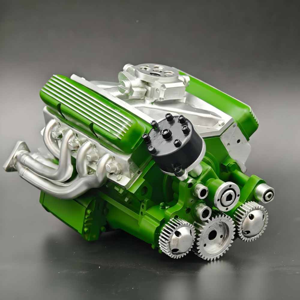 Sada mechanické montáže motoru model V8