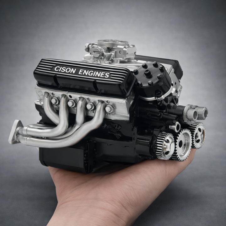 Sada mechanické montáže motoru model V8