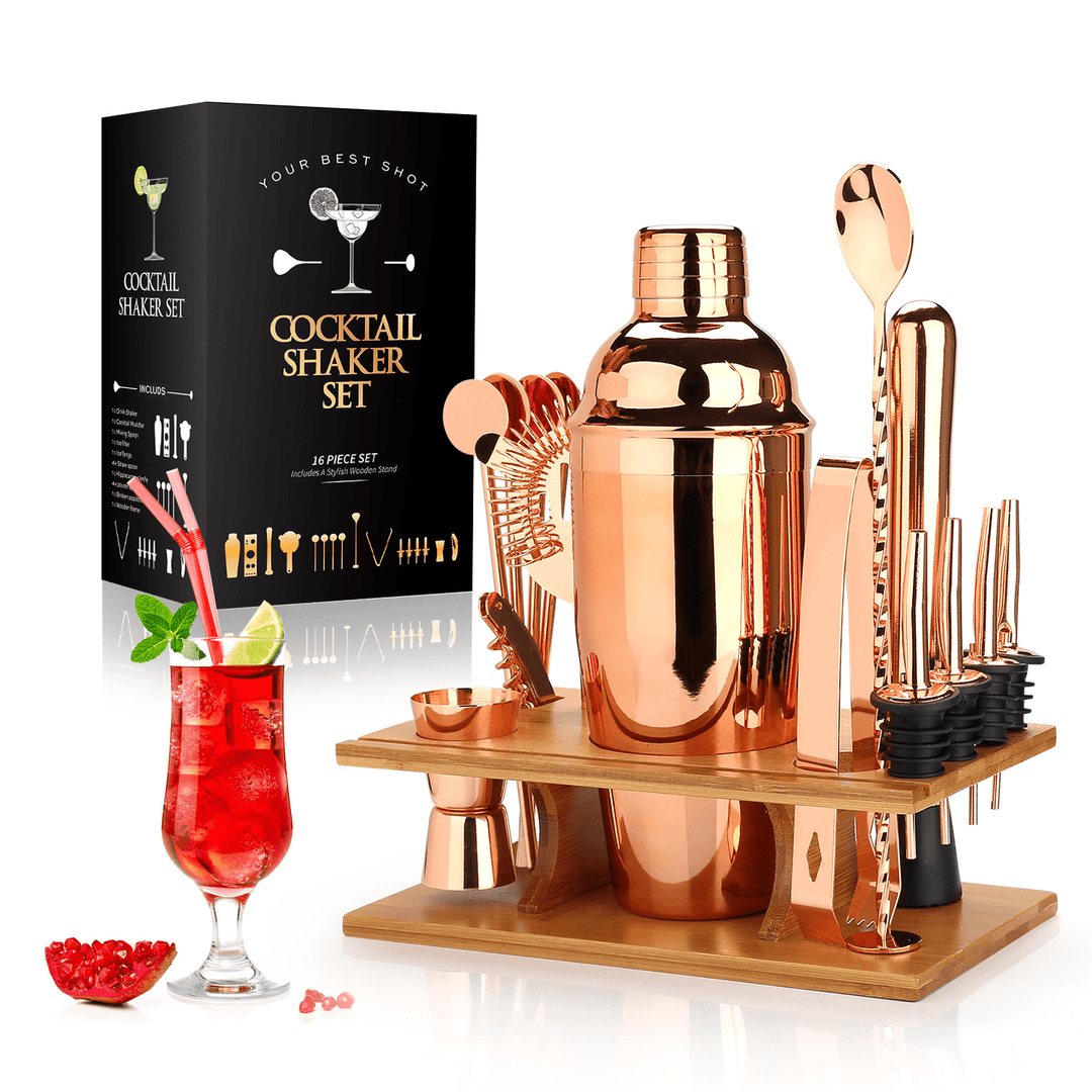 Ensemble de Barman 16 Pièces en Acier Inoxydable – Outils de Mixologie Complets 4