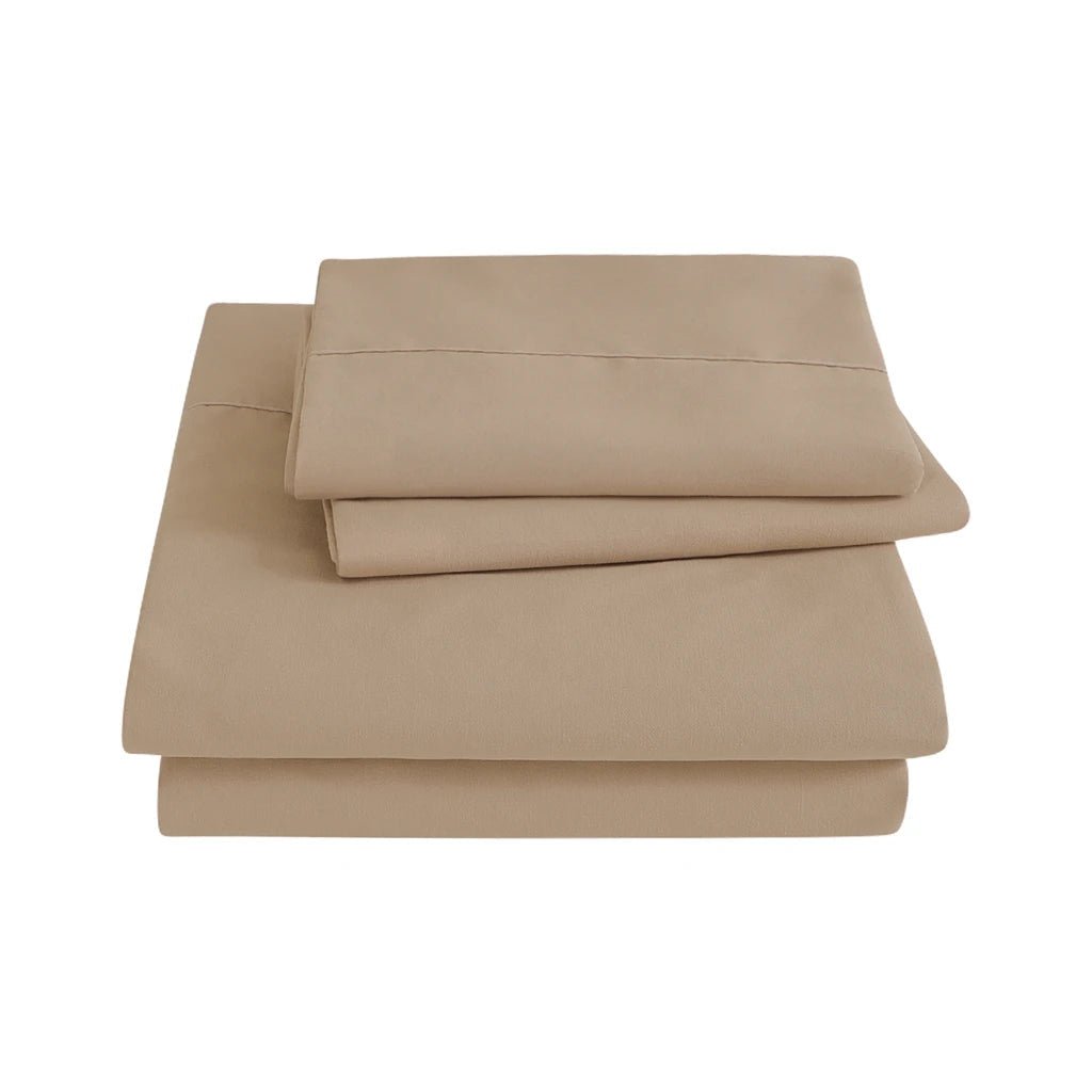 Ensemble de Draps en Microfibre Brossée Blanc et Gris – 3 Pièces pour un Confort Optimal 5
