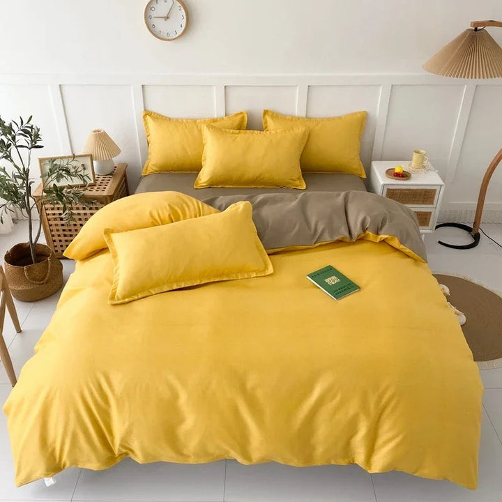 Ensemble de Literie à Rayures et à Carreaux en Polyester – Design Élégant et Confortable 15