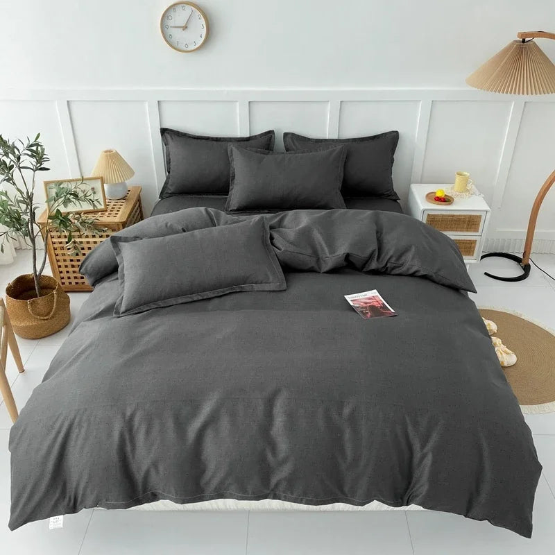 Ensemble de Literie à Rayures et à Carreaux en Polyester – Design Élégant et Confortable 16