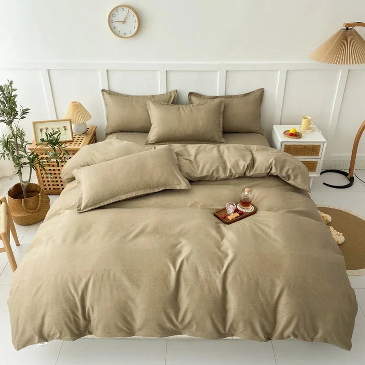 Ensemble de Literie à Rayures et à Carreaux en Polyester – Design Élégant et Confortable 17