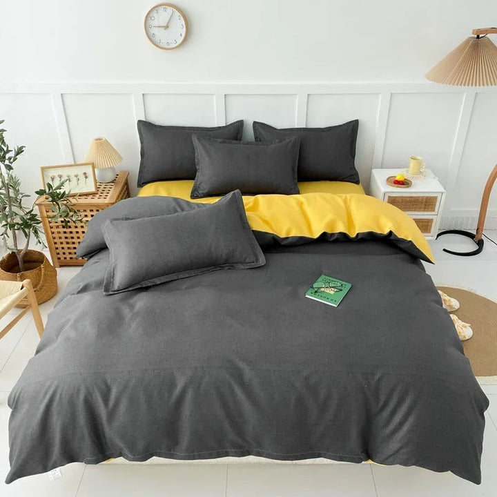 Ensemble de Literie à Rayures et à Carreaux en Polyester – Design Élégant et Confortable 19