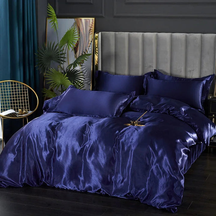 Ensemble de Literie en Satin Doux – Draps et Housse de Couette, Confort Optimal, Plusieurs Tailles et Couleurs Disponibles 5