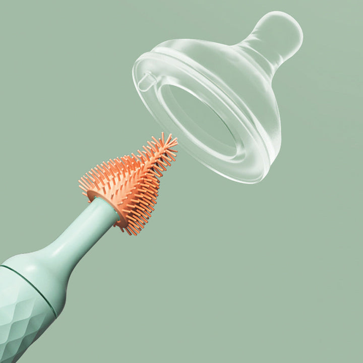 Ensemble de Soins pour Bébé Hypoallergénique – Coupe-Ongles, Brosse à Cheveux, Thermomètre, Compact et Léger, Couleurs Rose et Vert 4