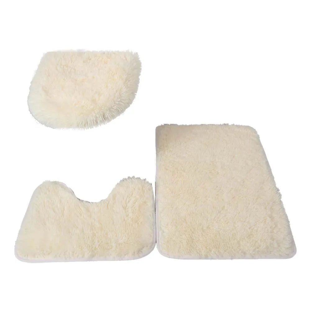 Ensemble de Tapis de Bain Antidérapant en Microfibre – Tapis Salle de Bain Doux et Sécurisés, 3 Pièces 6
