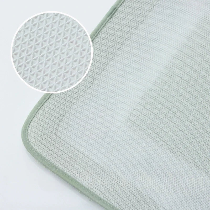 Ensemble de Tapis pour Toilette en Microfibre Floral Pastel – Tapis Doux et Confortables pour Salle de Bain 5