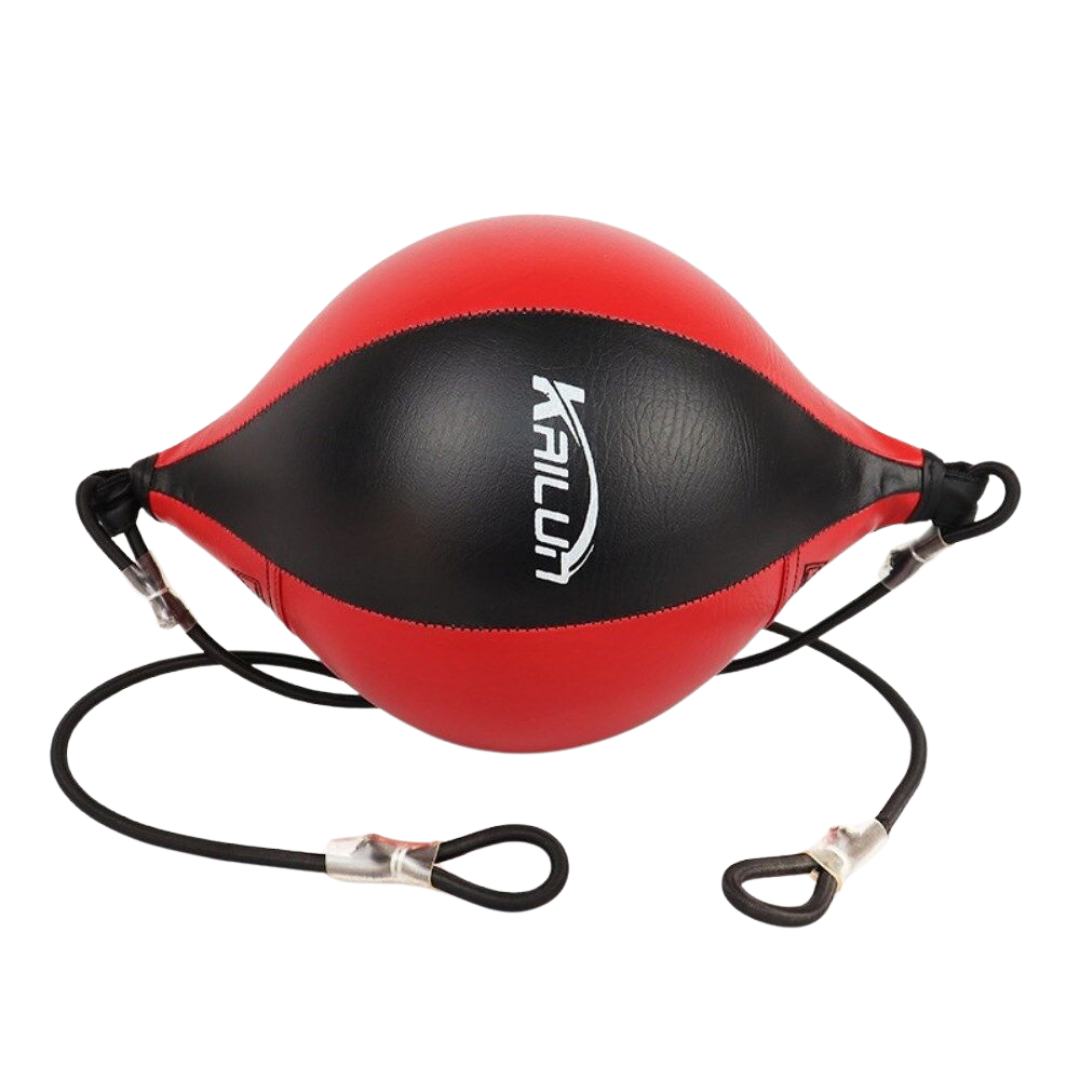 Entraîneur de Speedball Réglable en Cuir pour Boxe – Améliorez Réflexes et Coordination, Hauteur 25 cm, Diamètre 18 cm 0