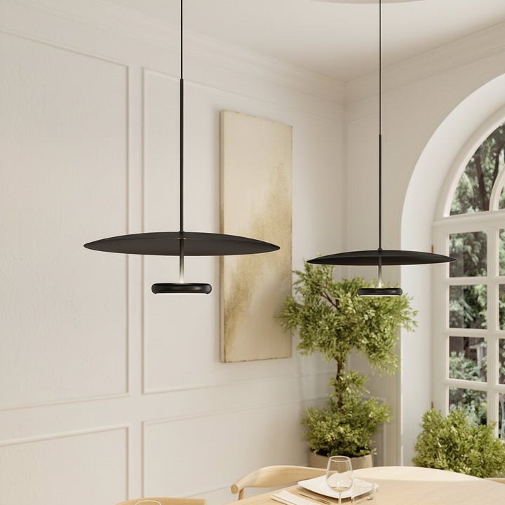 Modern Retro LED Ceiling Light Adjustable Height Dual Lighting Modes
