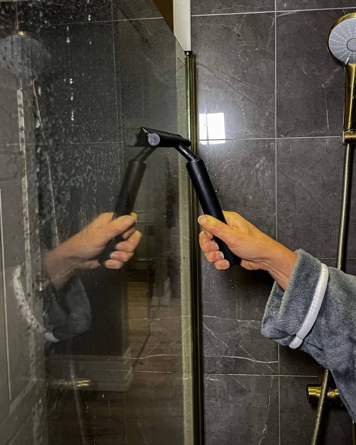 Essuie-glace de Douche Télescopique Ergonomique – Nettoyage Facile des Surfaces Élevées et Basses 4