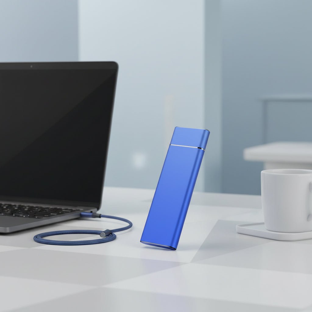 Externe tragbare Festplatte USB-Speicher Dateisicherung