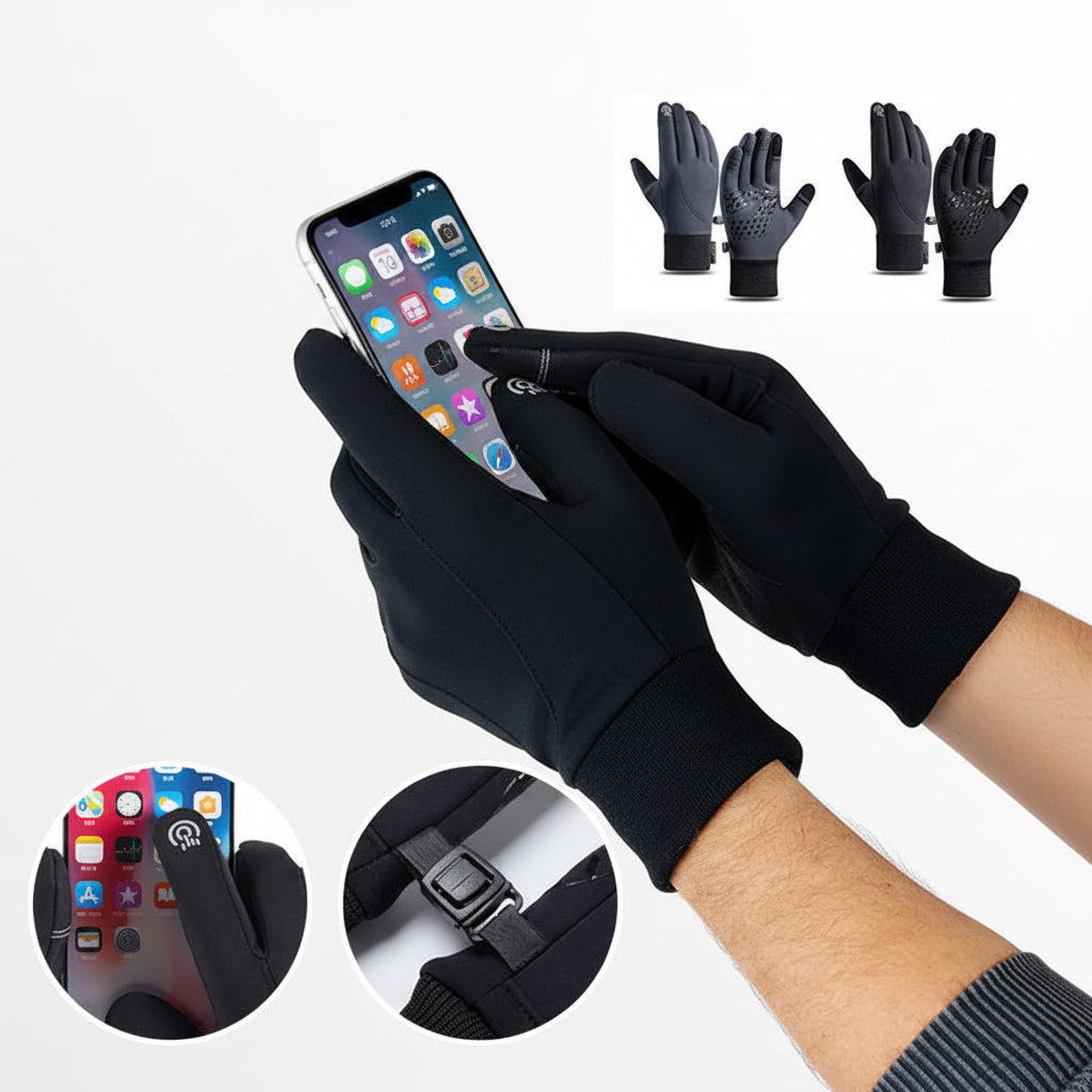 Hiking Gloves Touchscreen Warm Waterproof Thermal Grip Gloves