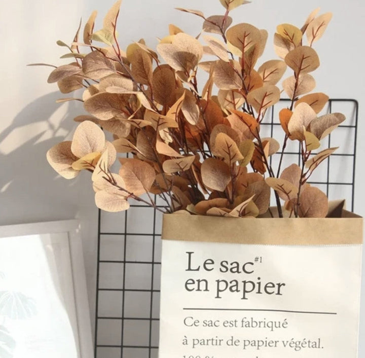 Feuilles d'Eucalyptus Séchées pour Décoration Naturelle – Longueur 68,5 cm, Idéales pour Vases et Arrangements Floraux 0