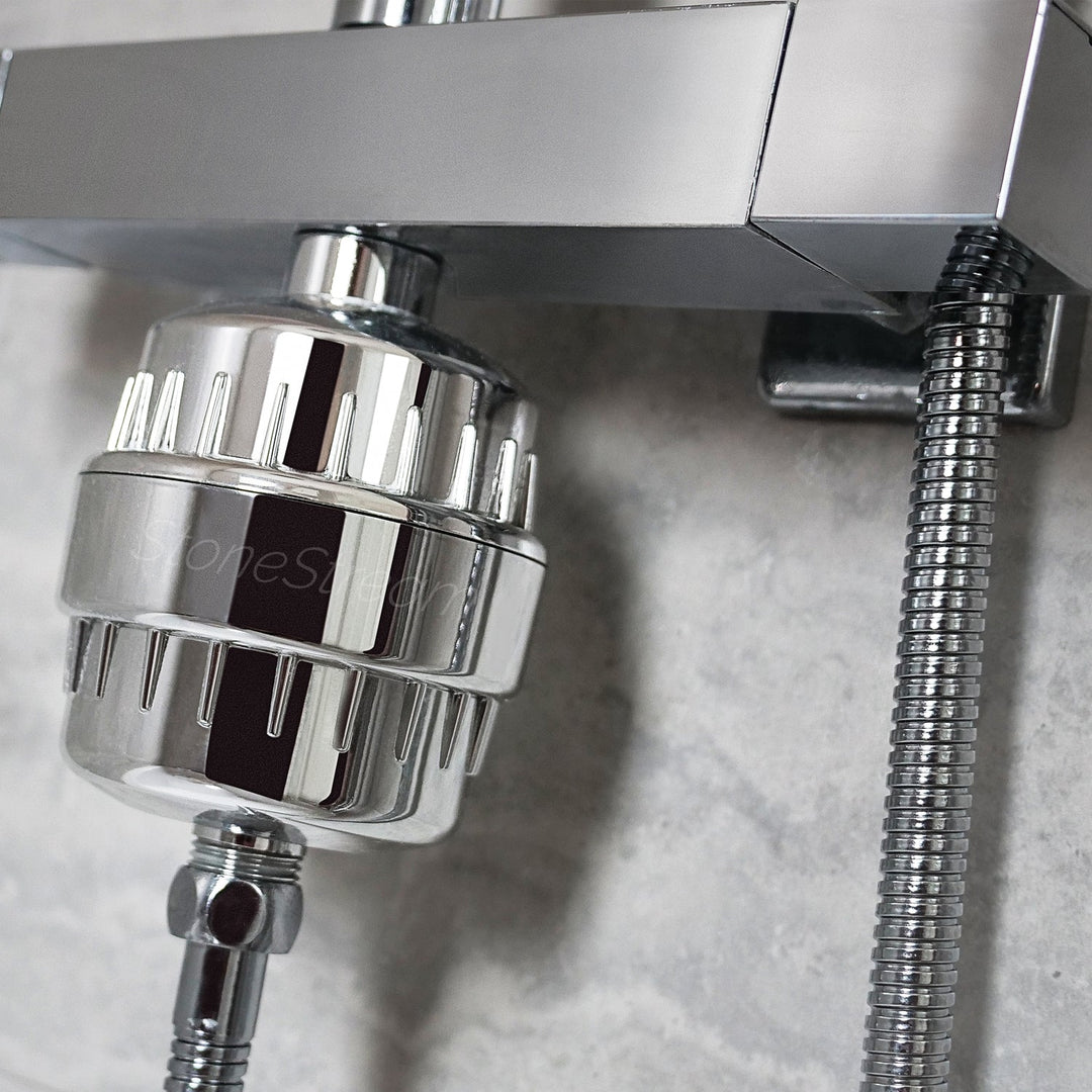 Filtre de Douche Écologique Éliminant Chlore et Impuretés – Filtre Eau Douche Doux pour Peau Sensible et Cheveux Revitalisés 1