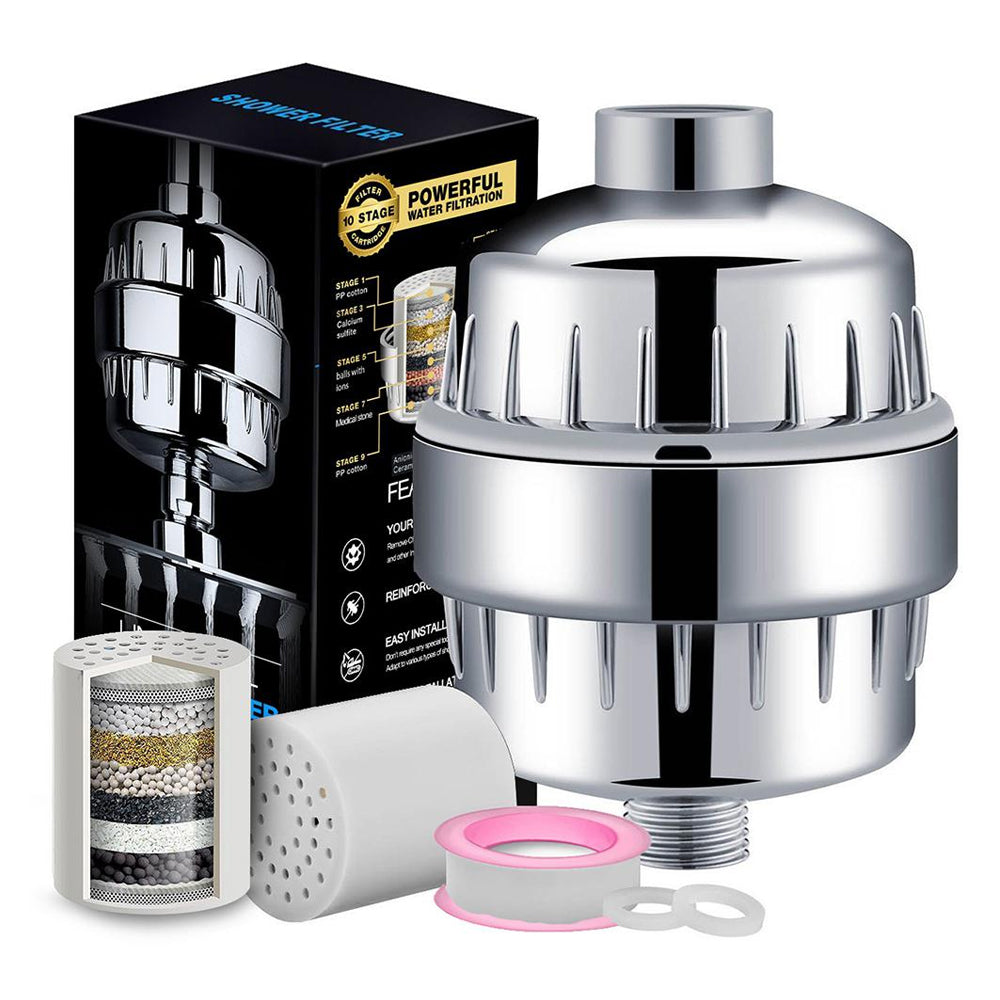 Filtre de Douche Écologique Éliminant Chlore et Impuretés – Filtre Eau Douche Doux pour Peau Sensible et Cheveux Revitalisés 4