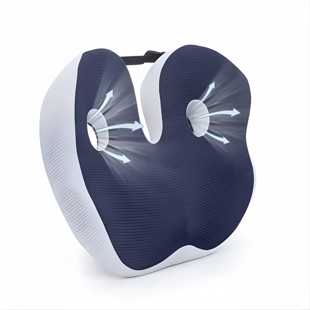 Memory Foam Seat Cushion Sit Bone Support Office Car