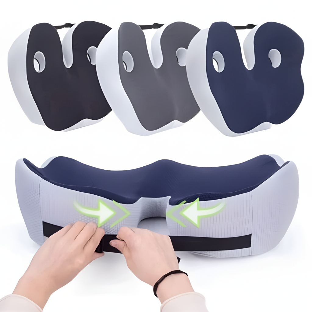 Memory Foam Seat Cushion Sit Bone Support Office Car