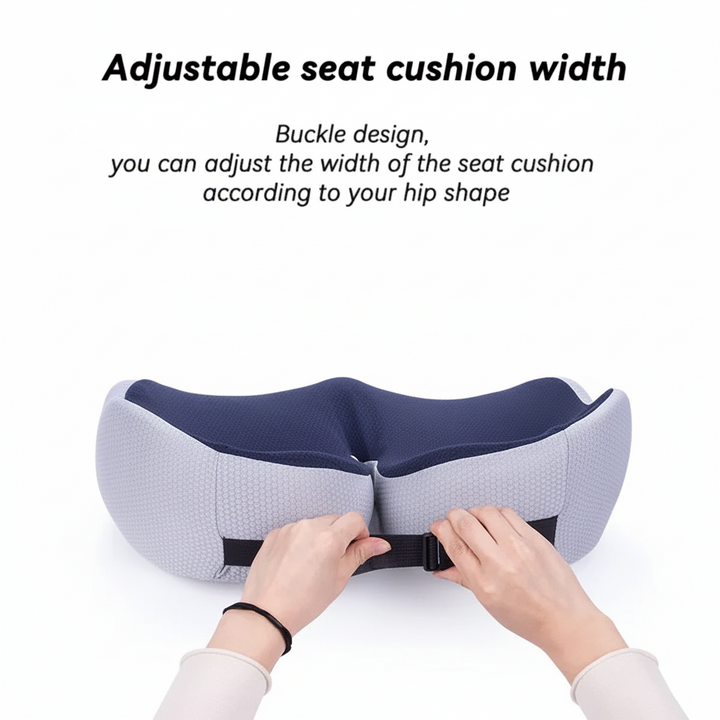 Memory Foam Seat Cushion Sit Bone Support Office Car