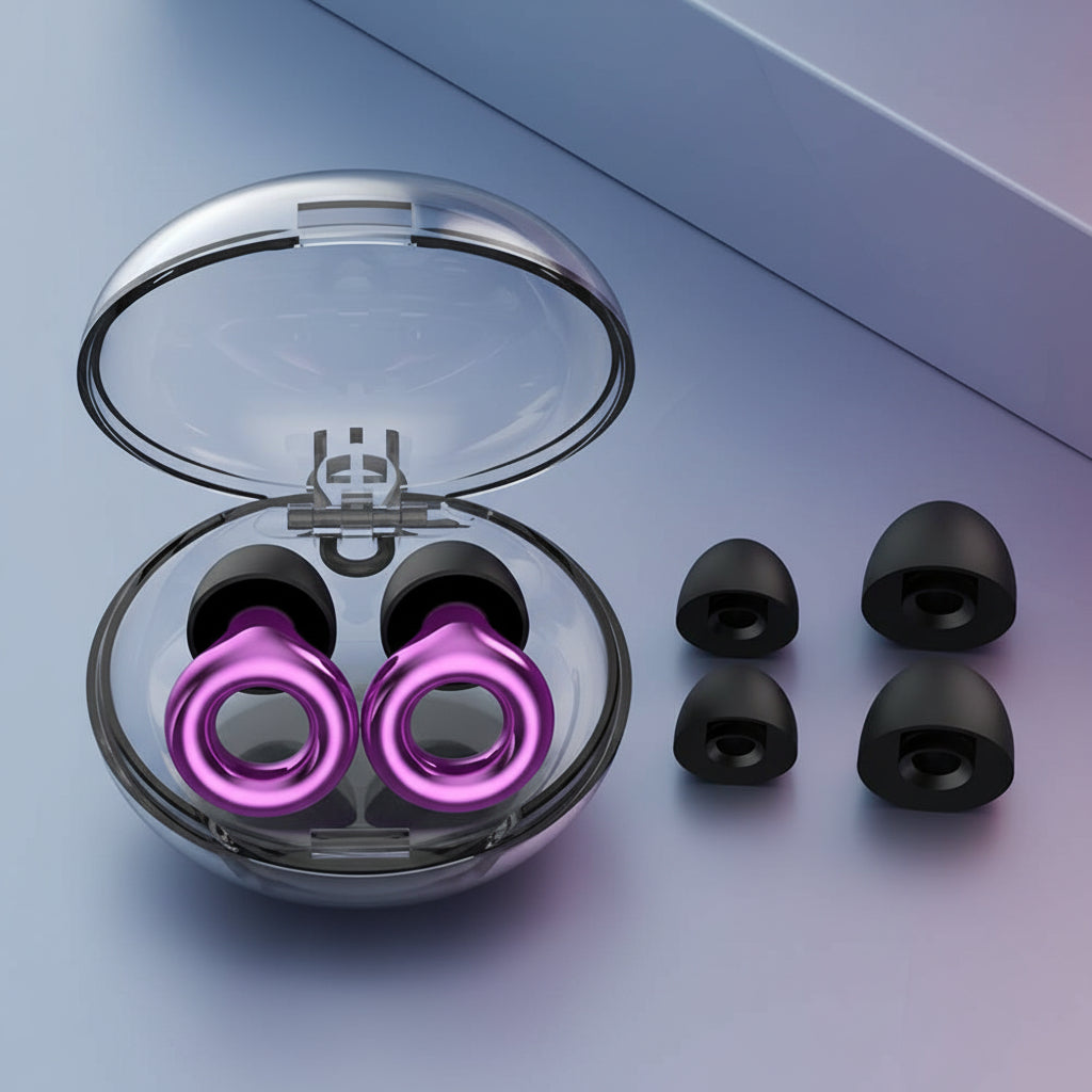 Noise-Canceling Earplugs Focus Concentration Storage Case