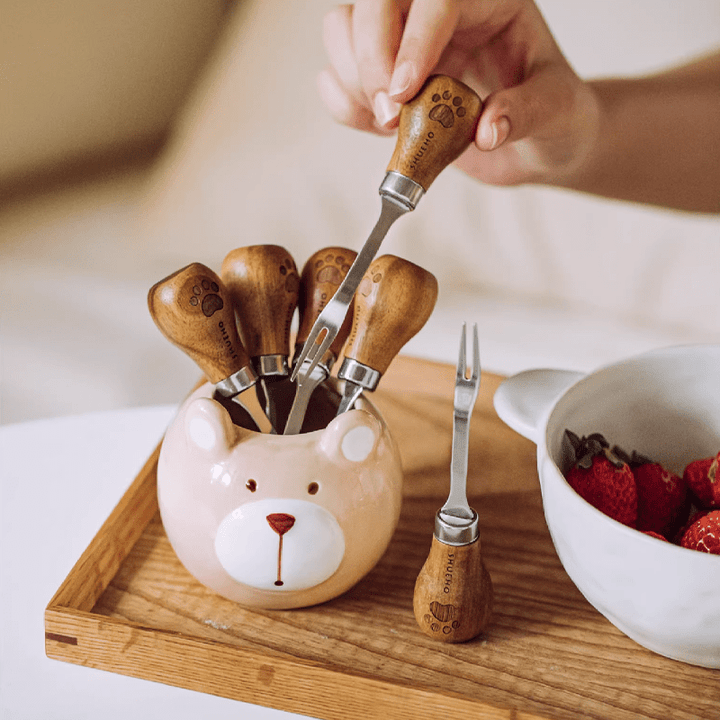 Fourchettes à Fruits en Acier Inoxydable, Design Élégant et Ergonomique – Set de 6 avec Boîte de Rangement Luxe 2