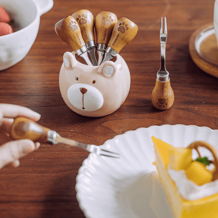 Fourchettes à Fruits en Acier Inoxydable, Design Élégant et Ergonomique – Set de 6 avec Boîte de Rangement Luxe 3