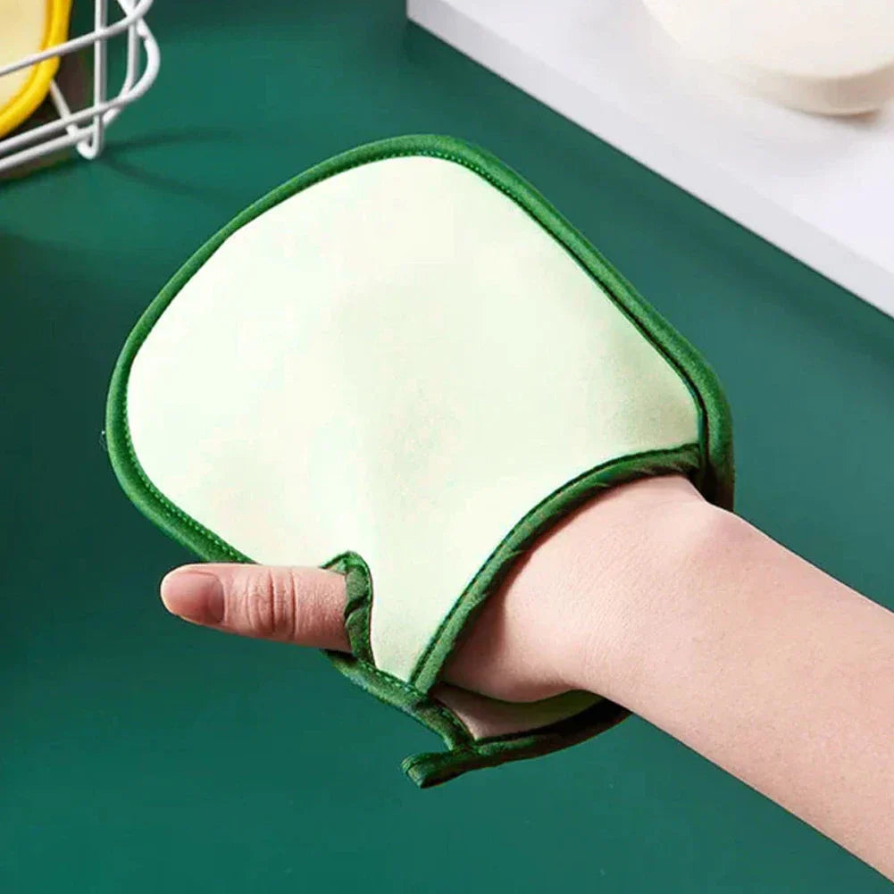 Gant Exfoliant Double Face pour Gommage Corps – Microfibre et Fibre de Bambou, Doux et Exfoliant, Idéal Douche et Bain 3