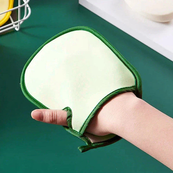 Gant Exfoliant Double Face pour Gommage Corps – Microfibre et Fibre de Bambou, Doux et Exfoliant, Idéal Douche et Bain 3