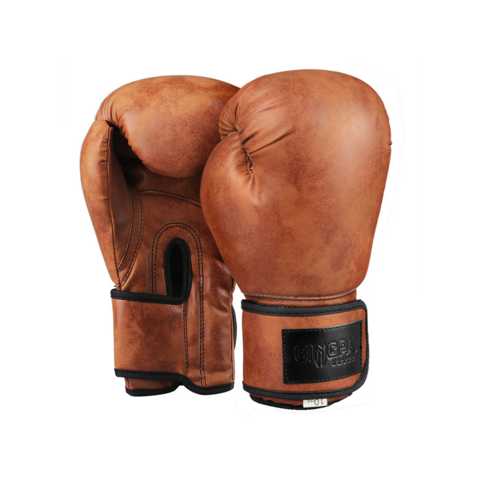 Gants de Boxe Vintage en Cuir Véritable – Gant Boxe Élégant et Confortable pour Entraînement 0