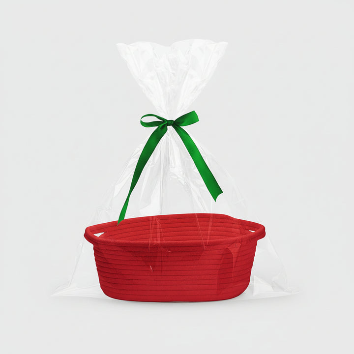 Storage Basket Woven Cotton Rope Organizer Gift Basket Small