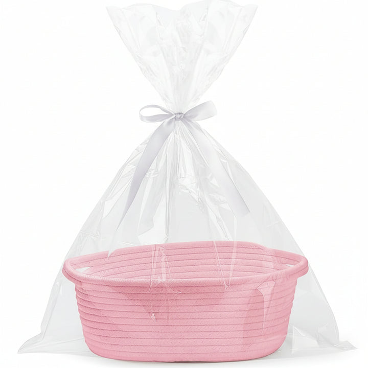 Storage Basket Woven Cotton Rope Organizer Gift Basket Small