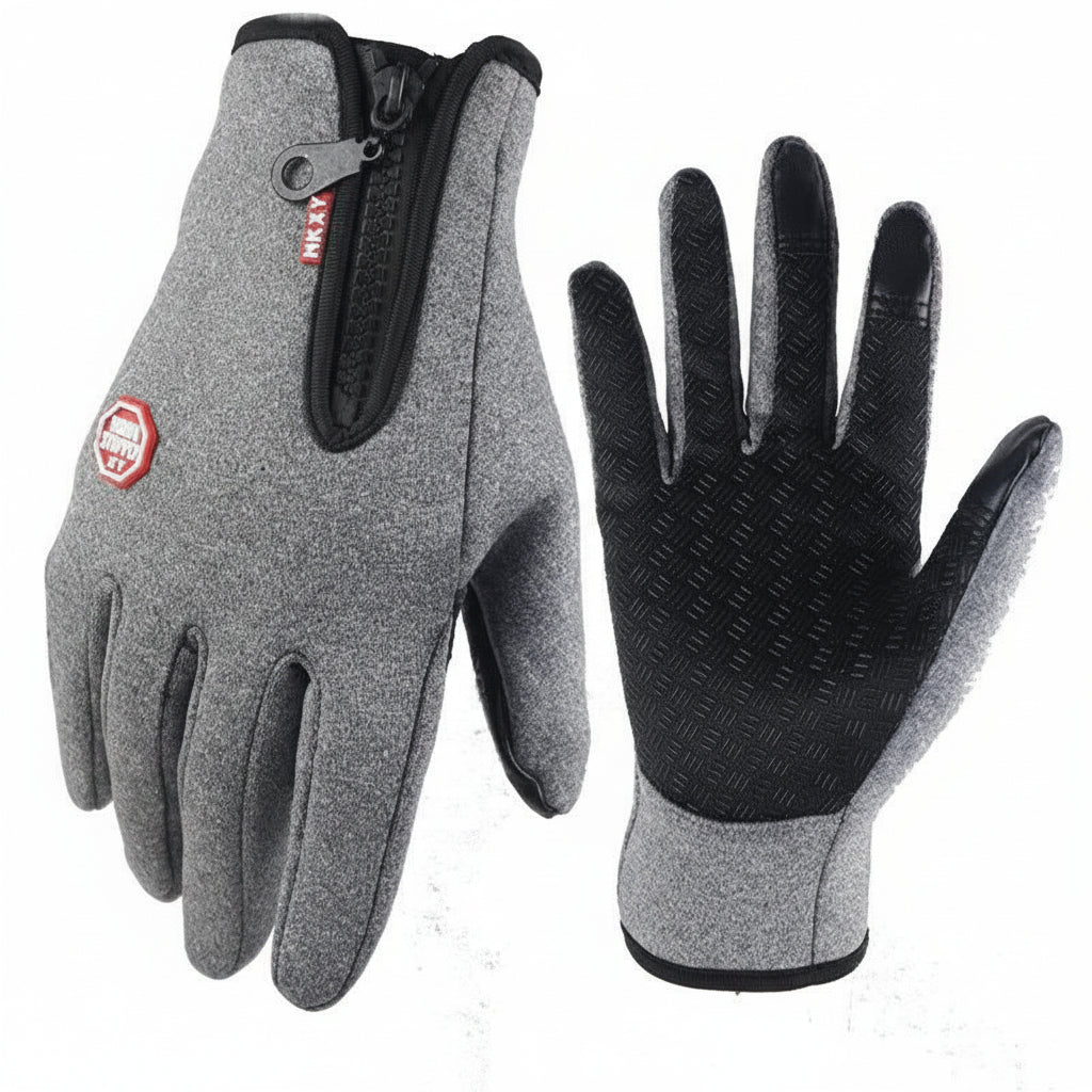 Zimní Rukavice Dotykové Unisex Fleecovou Podšívkou