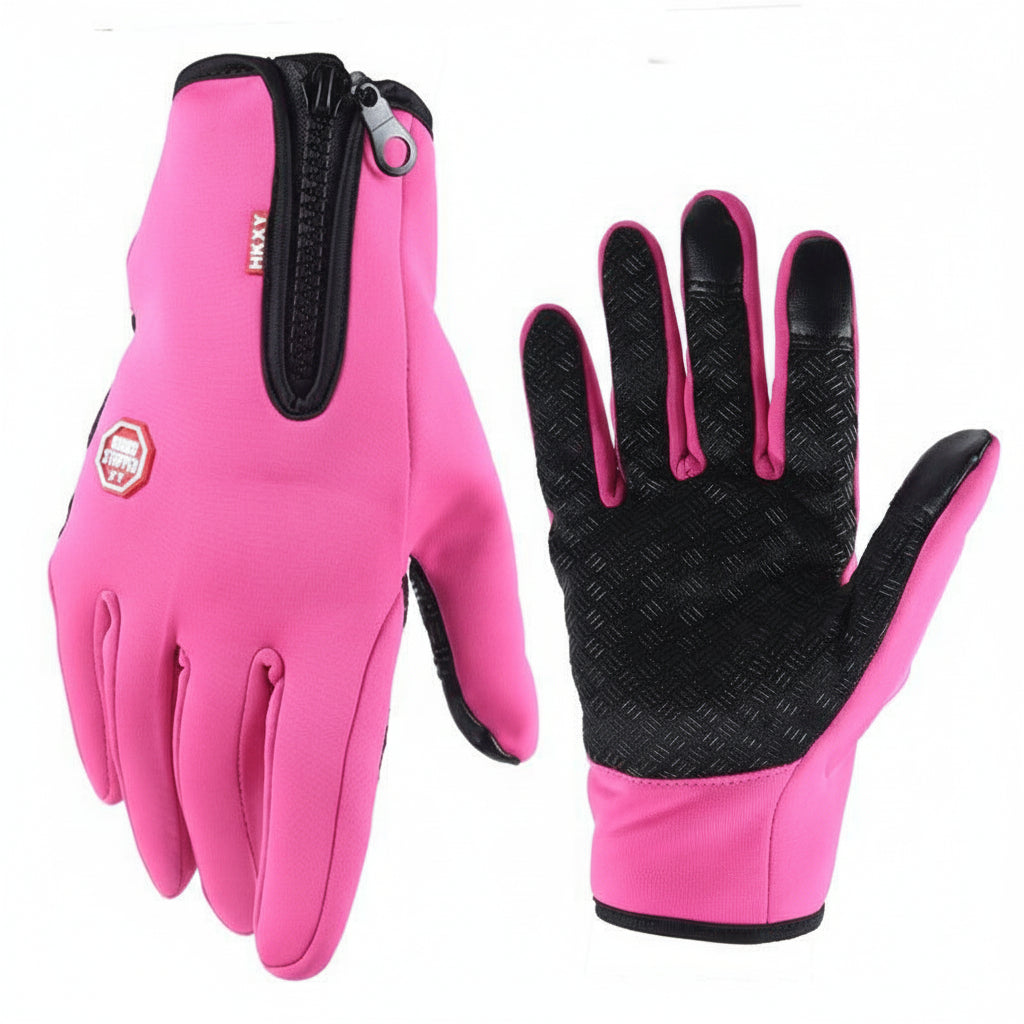 Zimní Rukavice Dotykové Unisex Fleecovou Podšívkou