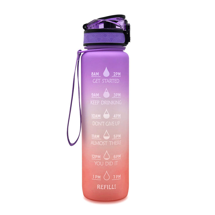 Gourde de Motivation 1000 ml avec Chronologie Intégrée pour Suivi d'Hydratation – Design Élégant et Durable 12