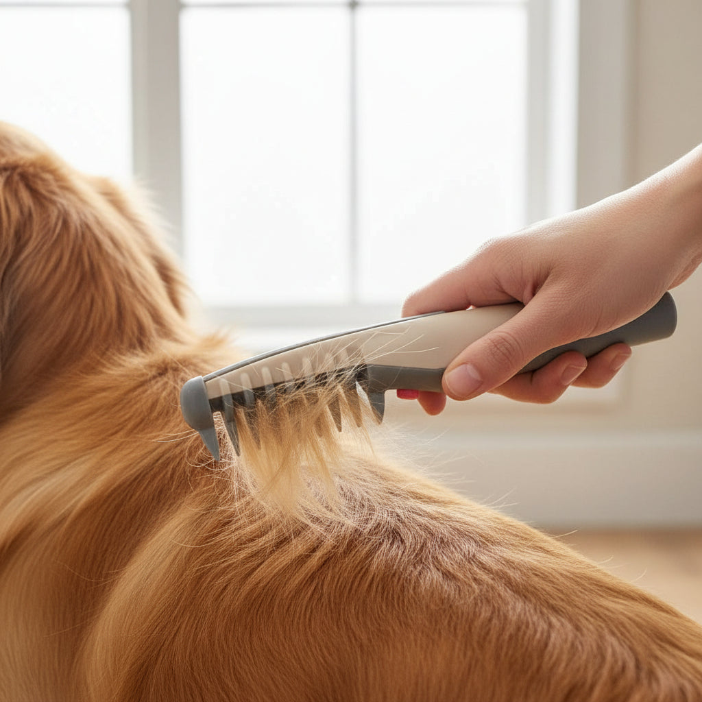 Pet Grooming Comb Mats Tangles Ergonomic Detangling Tool