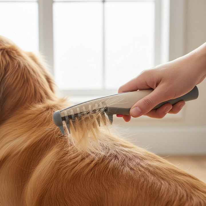 Pet Grooming Comb Mats Tangles Ergonomic Detangling Tool