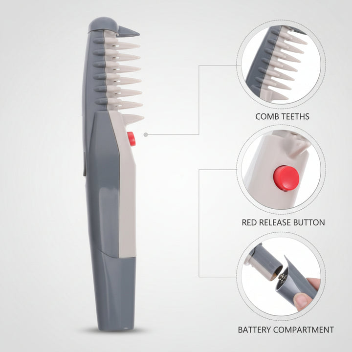 Pet Grooming Comb Mats Tangles Ergonomic Detangling Tool