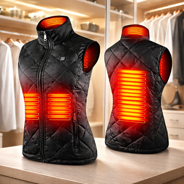 Dámská vyhřívaná vesta elektrická zimní venkovní teplá vesta