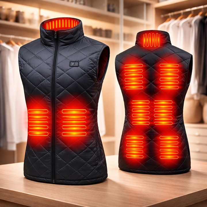 Dámská vyhřívaná vesta elektrická zimní venkovní teplá vesta