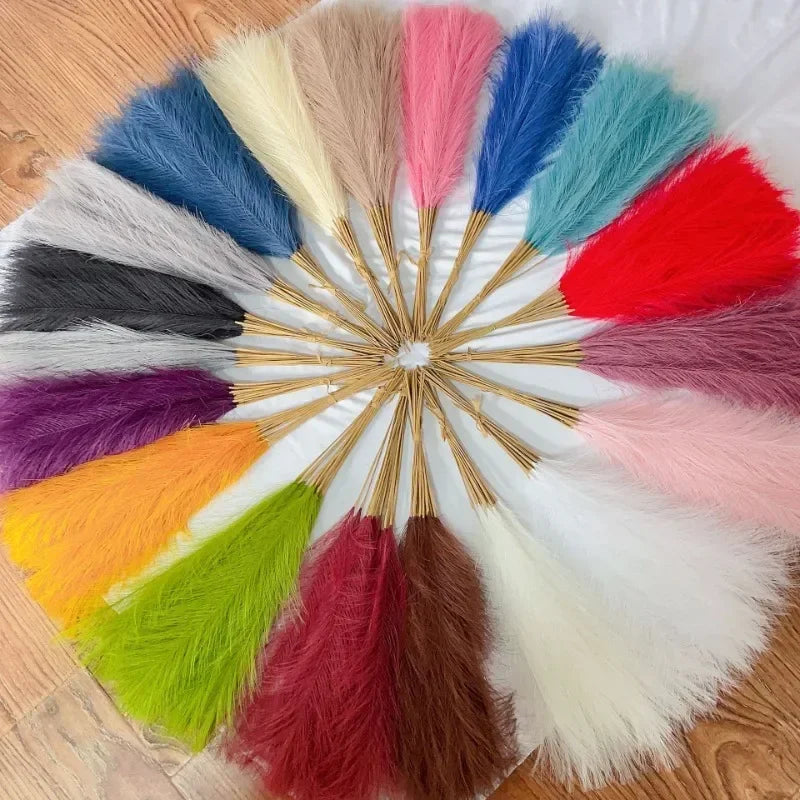 Herbe de Pampa Moelleuse pour Décoration Intérieure – 10 Tiges Élégantes de 45-50 cm en Fibre Synthétique 1