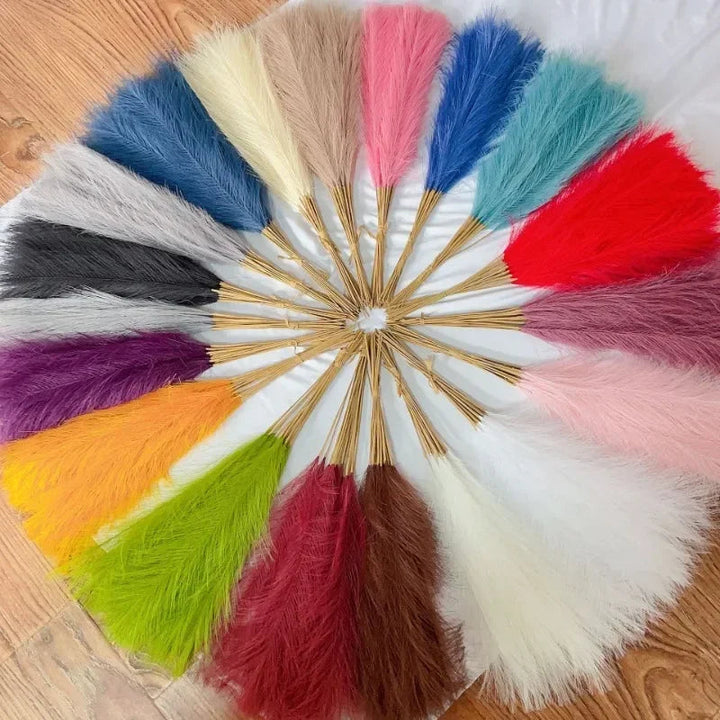 Herbe de Pampa Moelleuse pour Décoration Intérieure – 10 Tiges Élégantes de 45-50 cm en Fibre Synthétique 1