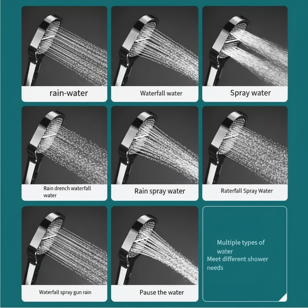 High Pressure Shower Head Turbo Boost Filtration