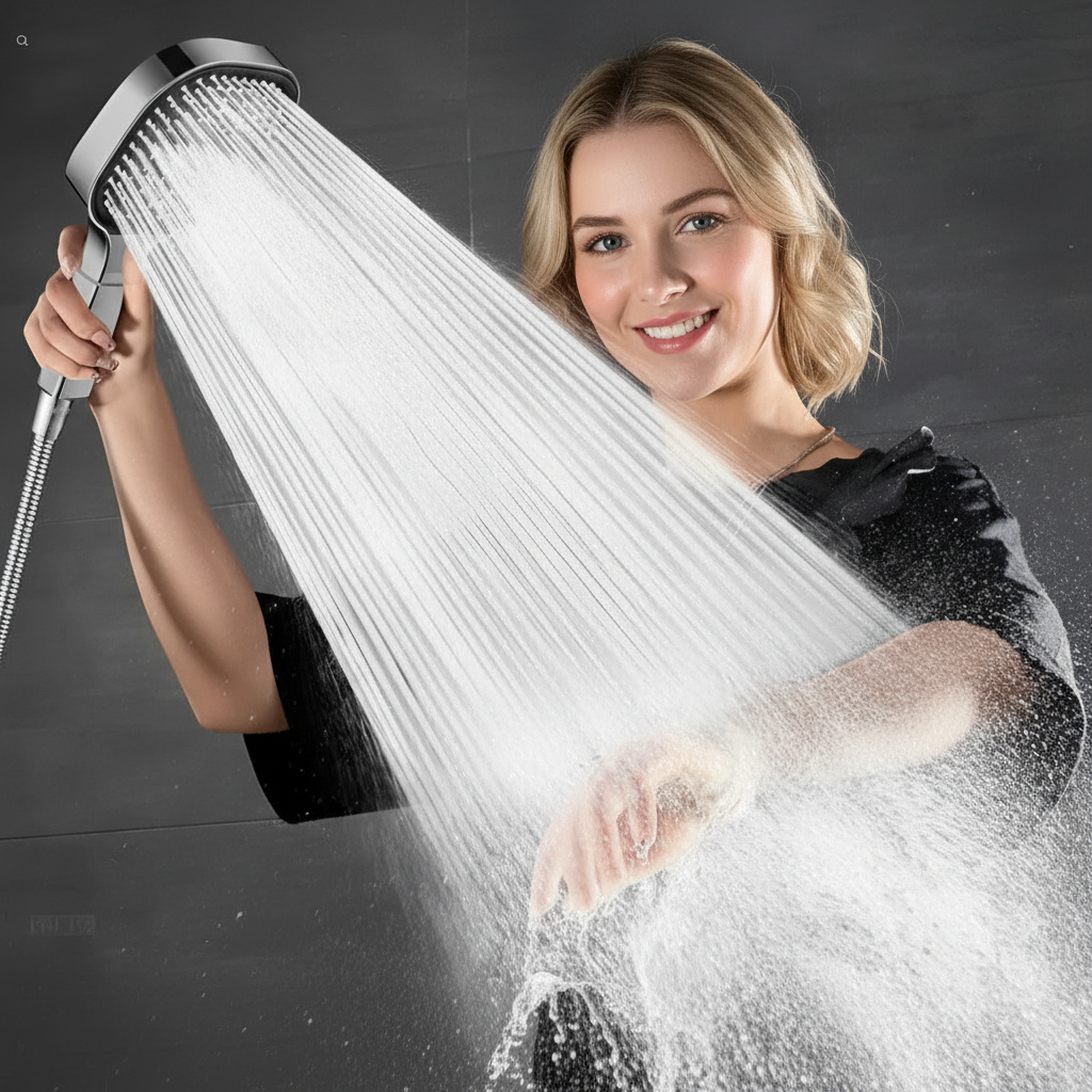 High Pressure Shower Head Turbo Boost Filtration