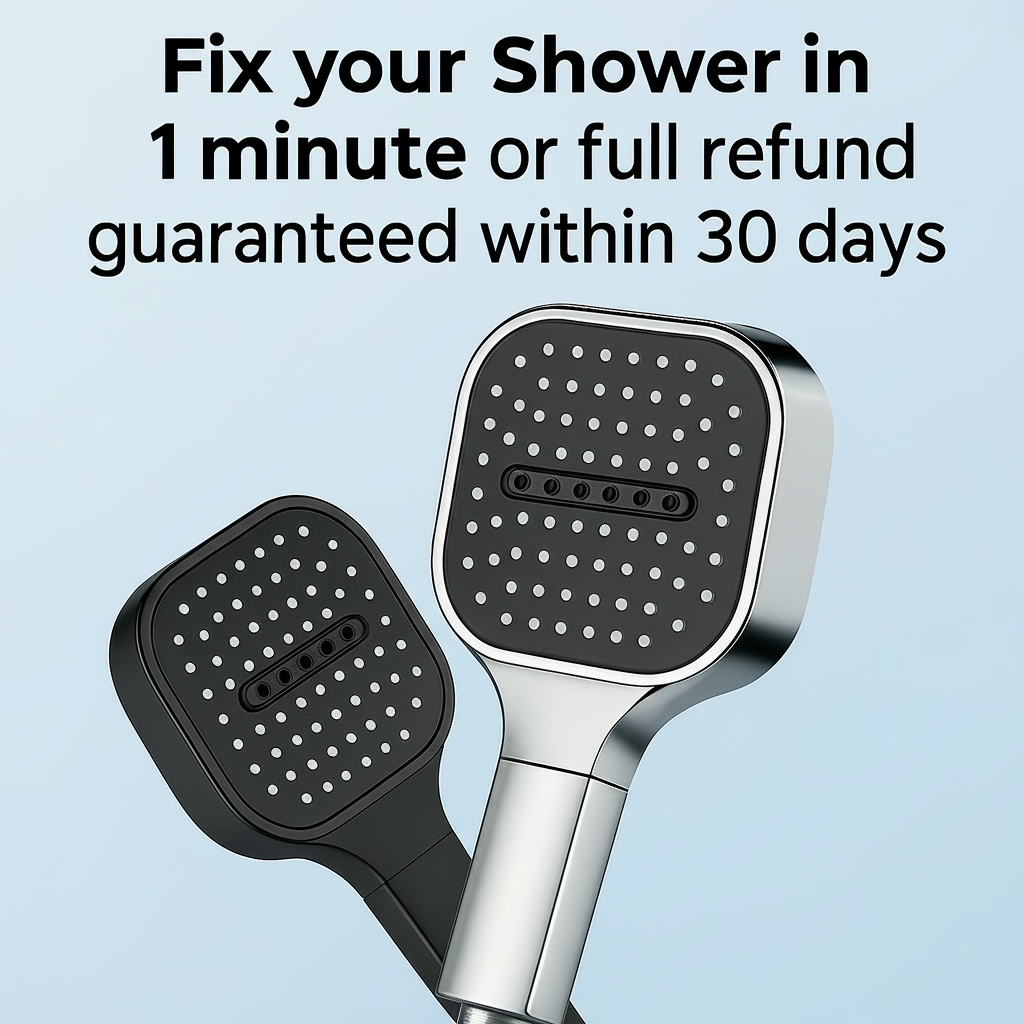 High Pressure Shower Head Turbo Boost Filtration