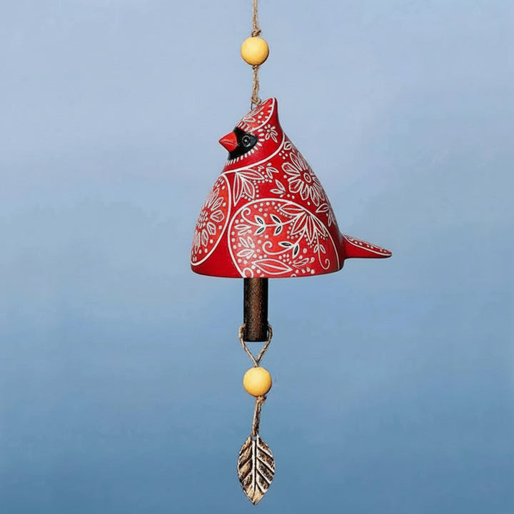 Decorazione da giardino con campanelli a vento a forma di uccello da appendere per esterni e casa