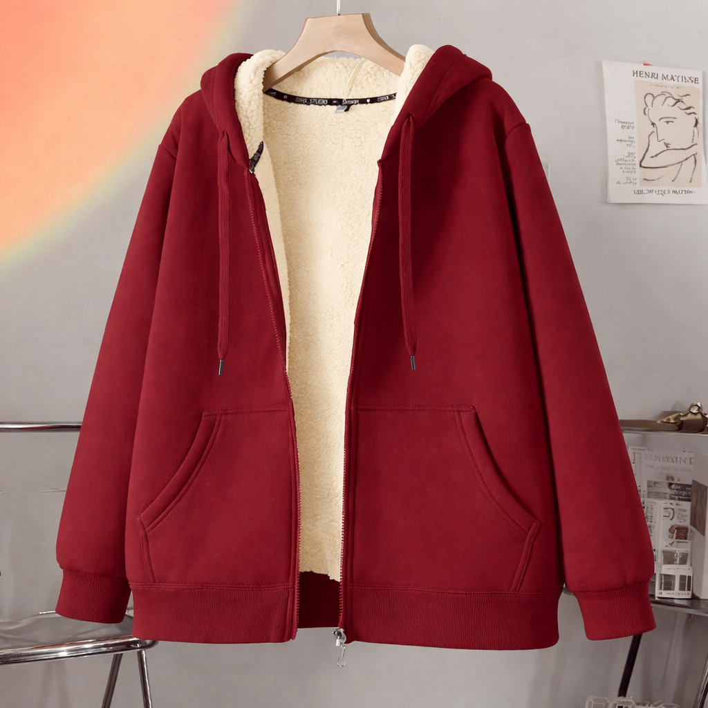 Up Hoodie Jacket Casual Outerwear Hood Cold Weather