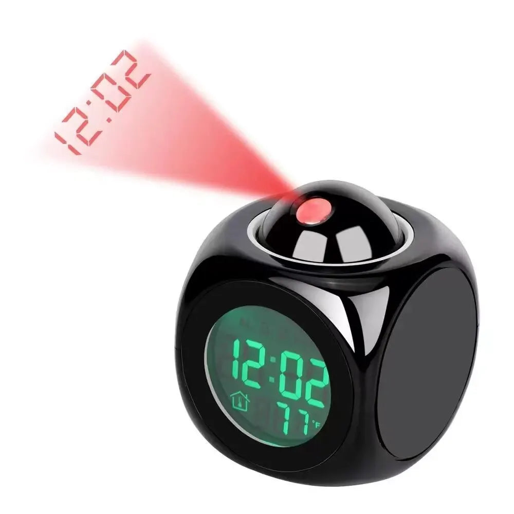 Horloge Intelligente avec Projection et Affichage Numérique – Compacte et Fonctionnelle pour un Sommeil Réparateur 4