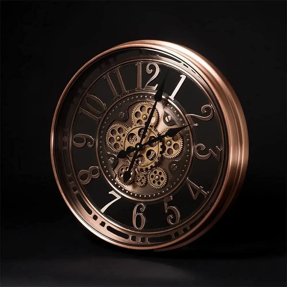 Horloge Murale Antique en Métal avec Design Élégant pour Bureau et Salon 3