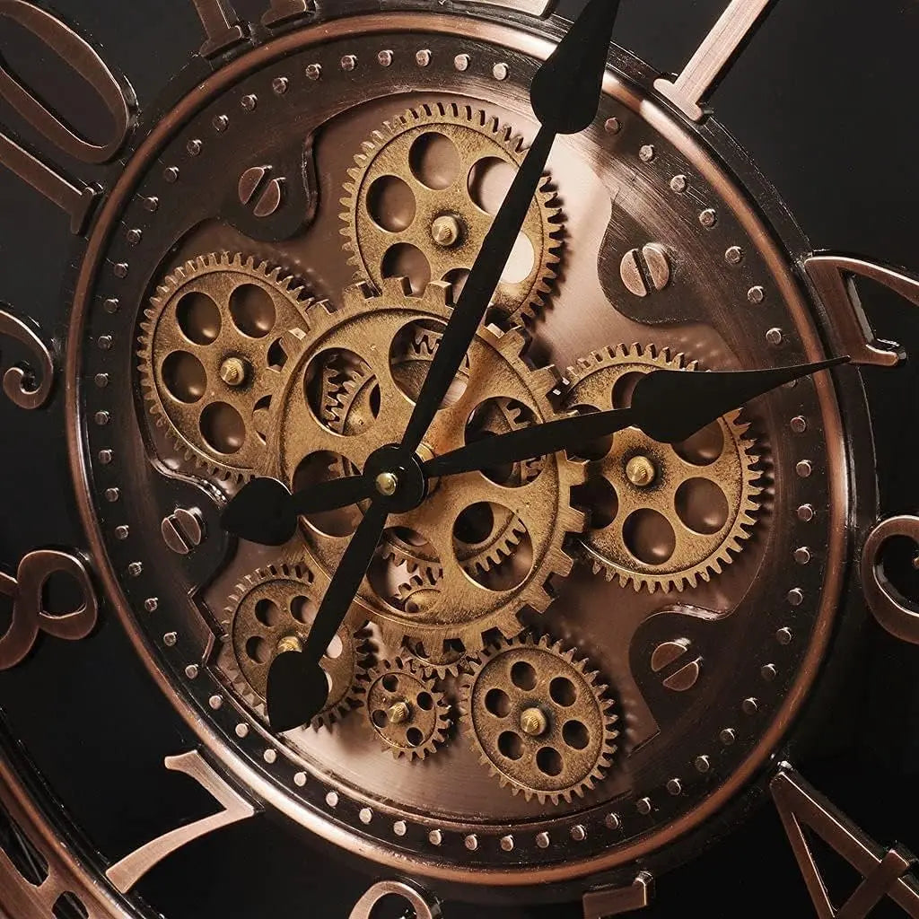 Horloge Murale Antique en Métal avec Design Élégant pour Bureau et Salon 4